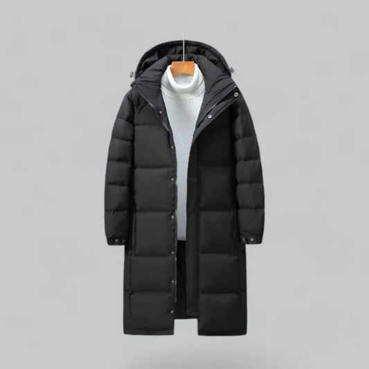 Altina | Elegant Women's Long Puffer Winter Coat with Hood