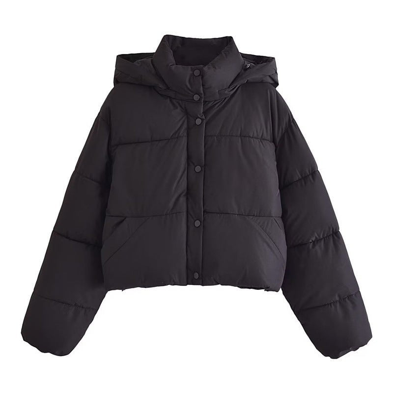 Ruby | Trendy Women's Cropped Puffer Winter Coat with Hood