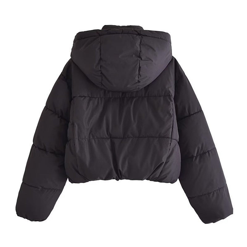 Ruby | Trendy Women's Cropped Puffer Winter Coat with Hood