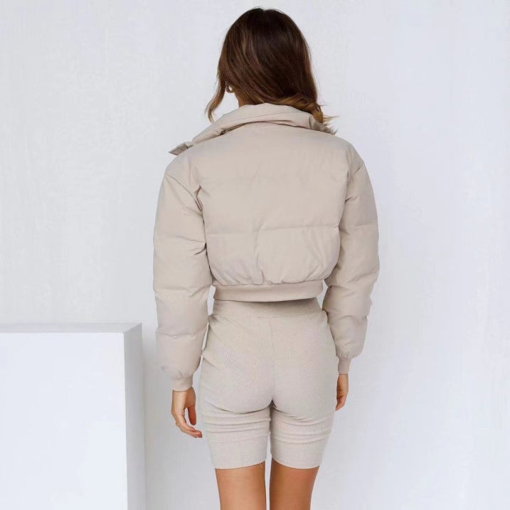 Brielle | Women’s Short Hooded Puffer Jacket for Winter Warmth